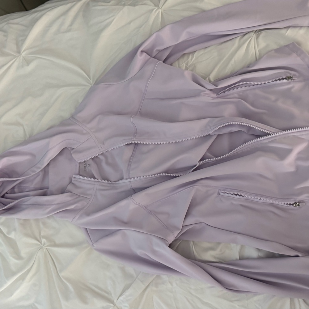 Alia Light Purple Zip-Up Jacket
